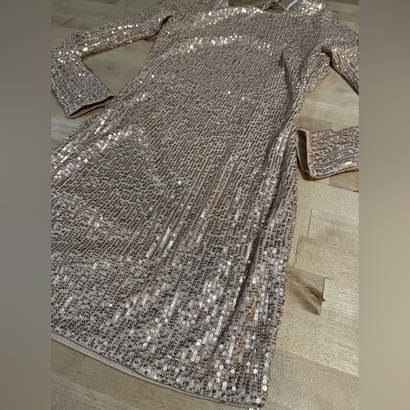 NWT Hello Molly Blind Your Eyes Dress in gold - Picture 6 of 13